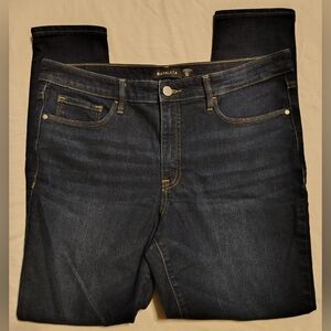 Athleta Sculptek High Rise Skinny Ankle Dark Wash Women's Jeans Size 14 NWOT